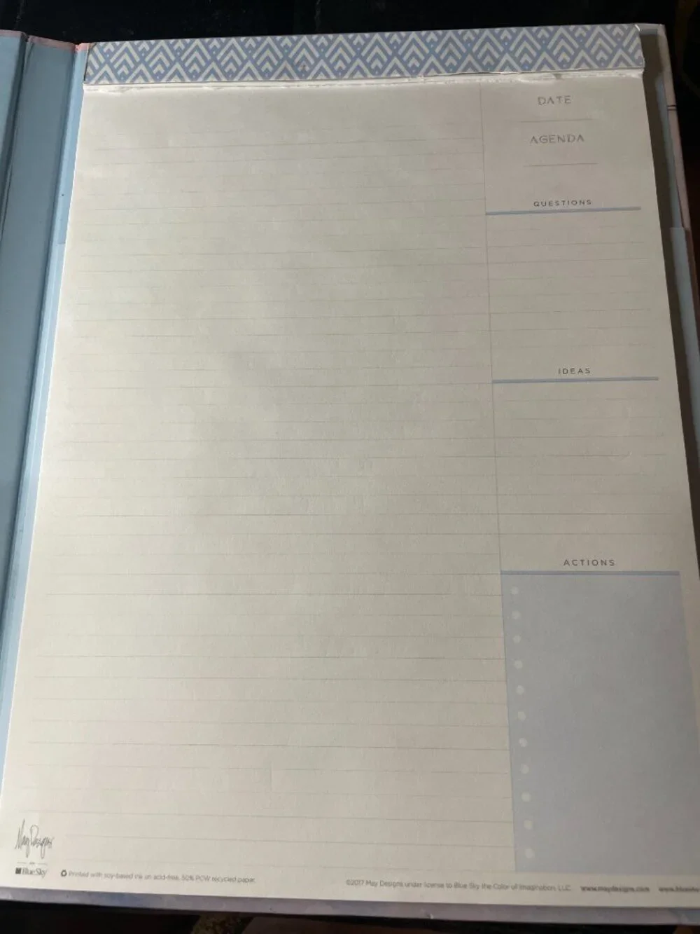 may designs for blue sky marble clipfolio